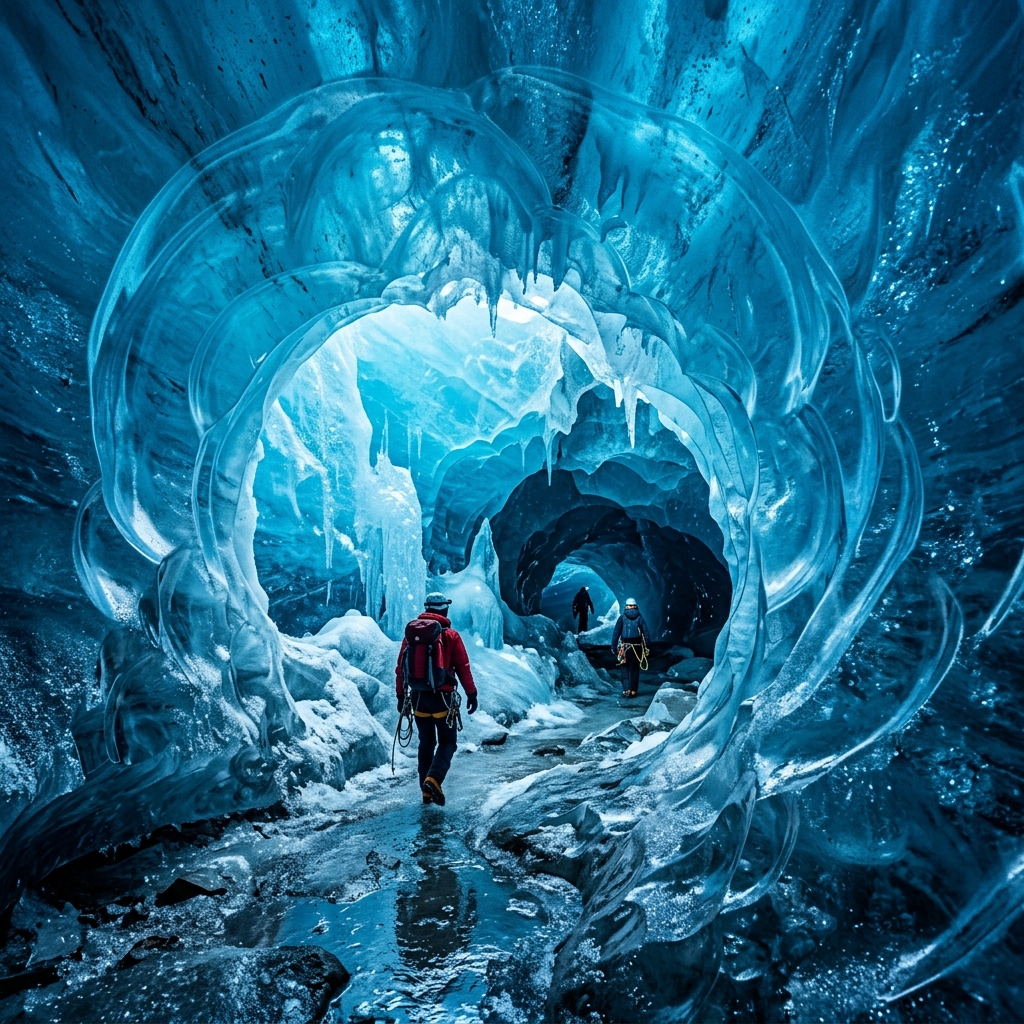 Gua Es Gletser di Svalbard